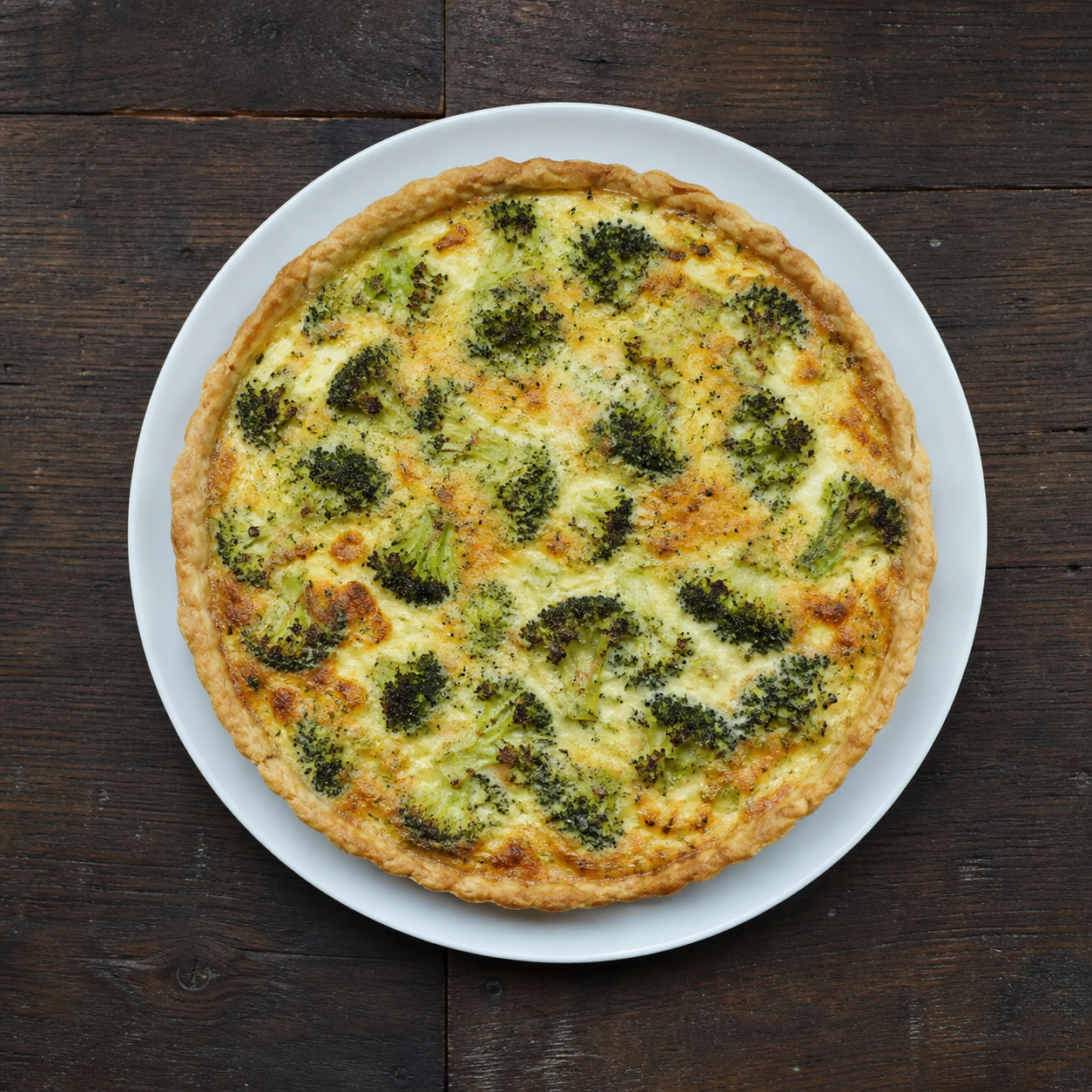 Saftig broccolitærte