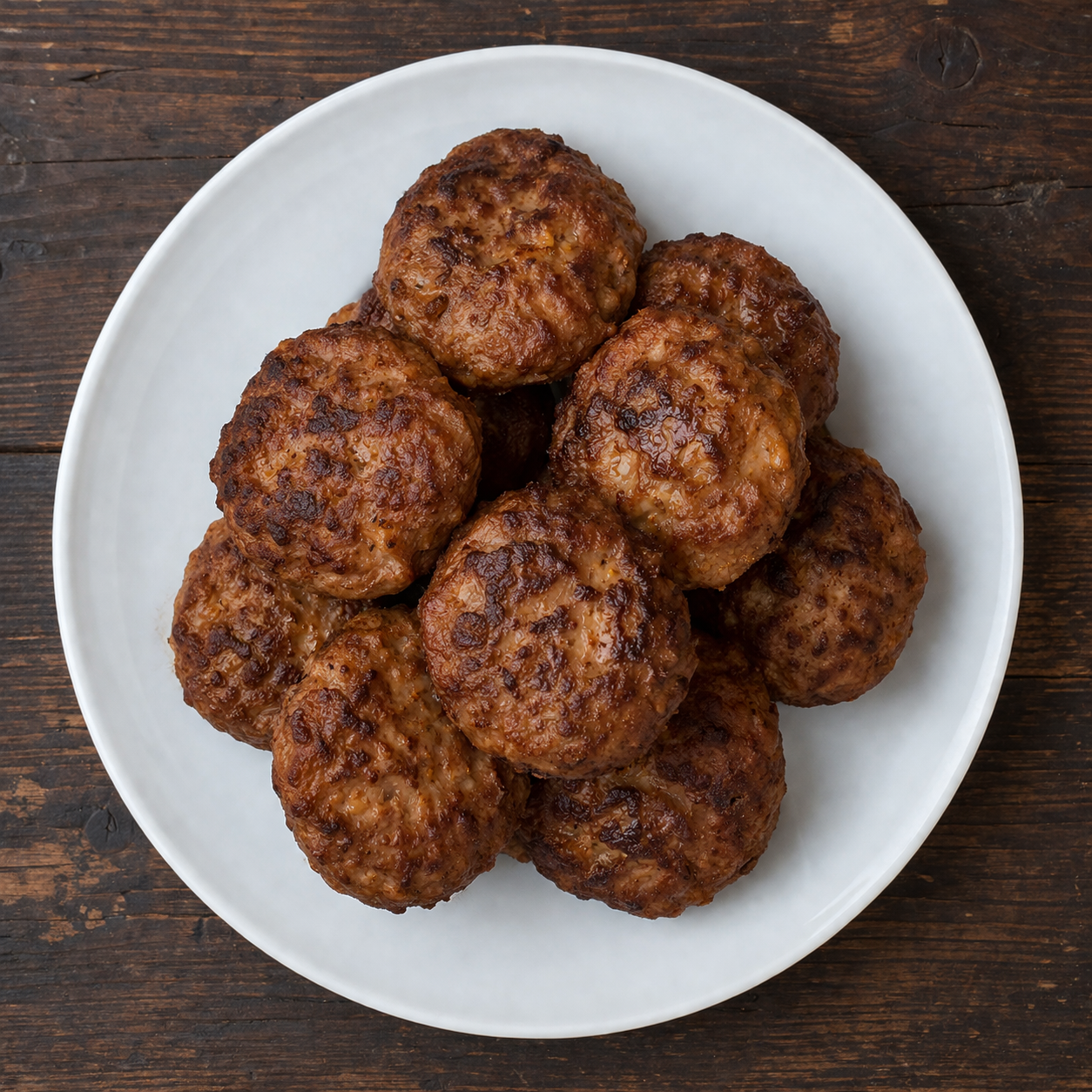 Saftige frikadeller med sprød skorpe