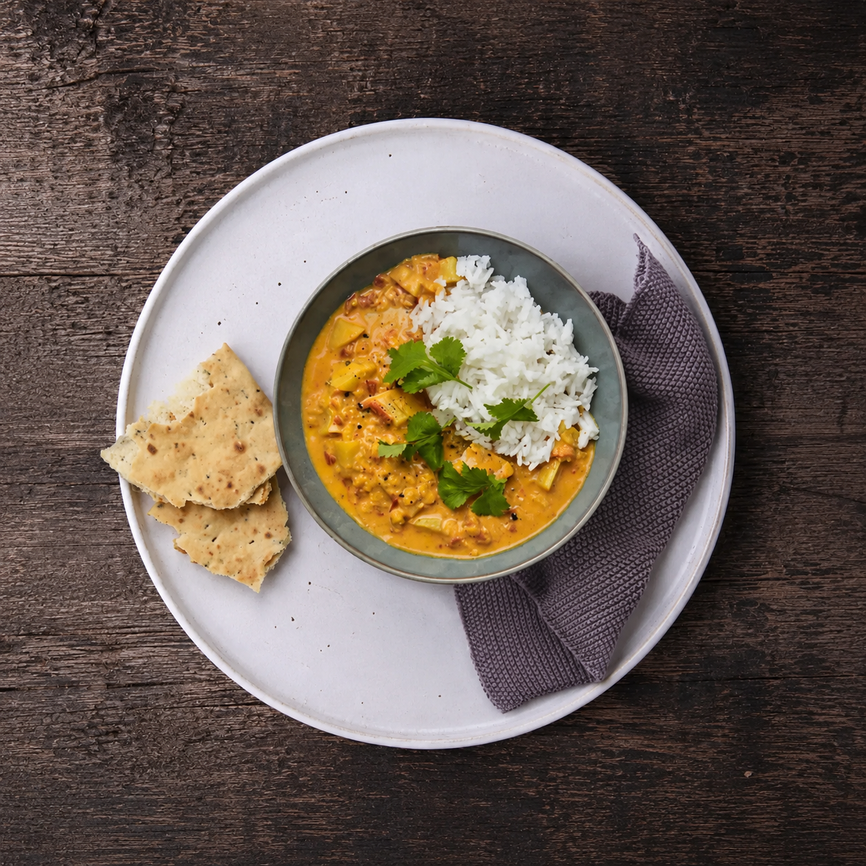 Indisk kartoffel-curry