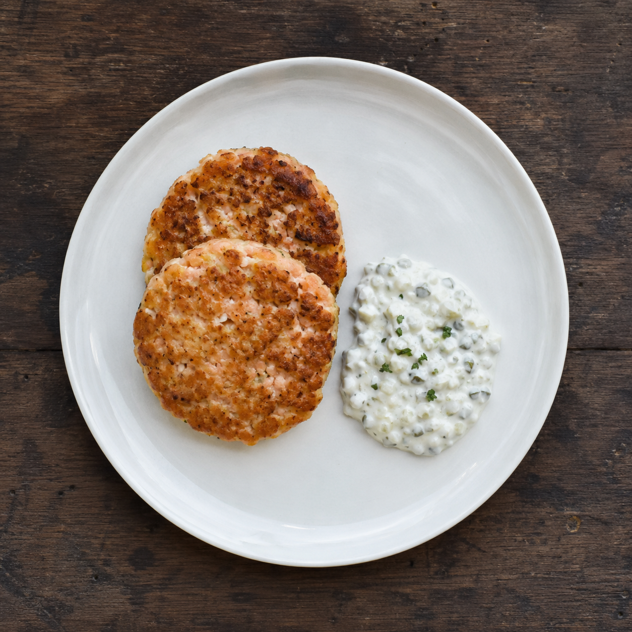 Laksebøffer med tatarsauce