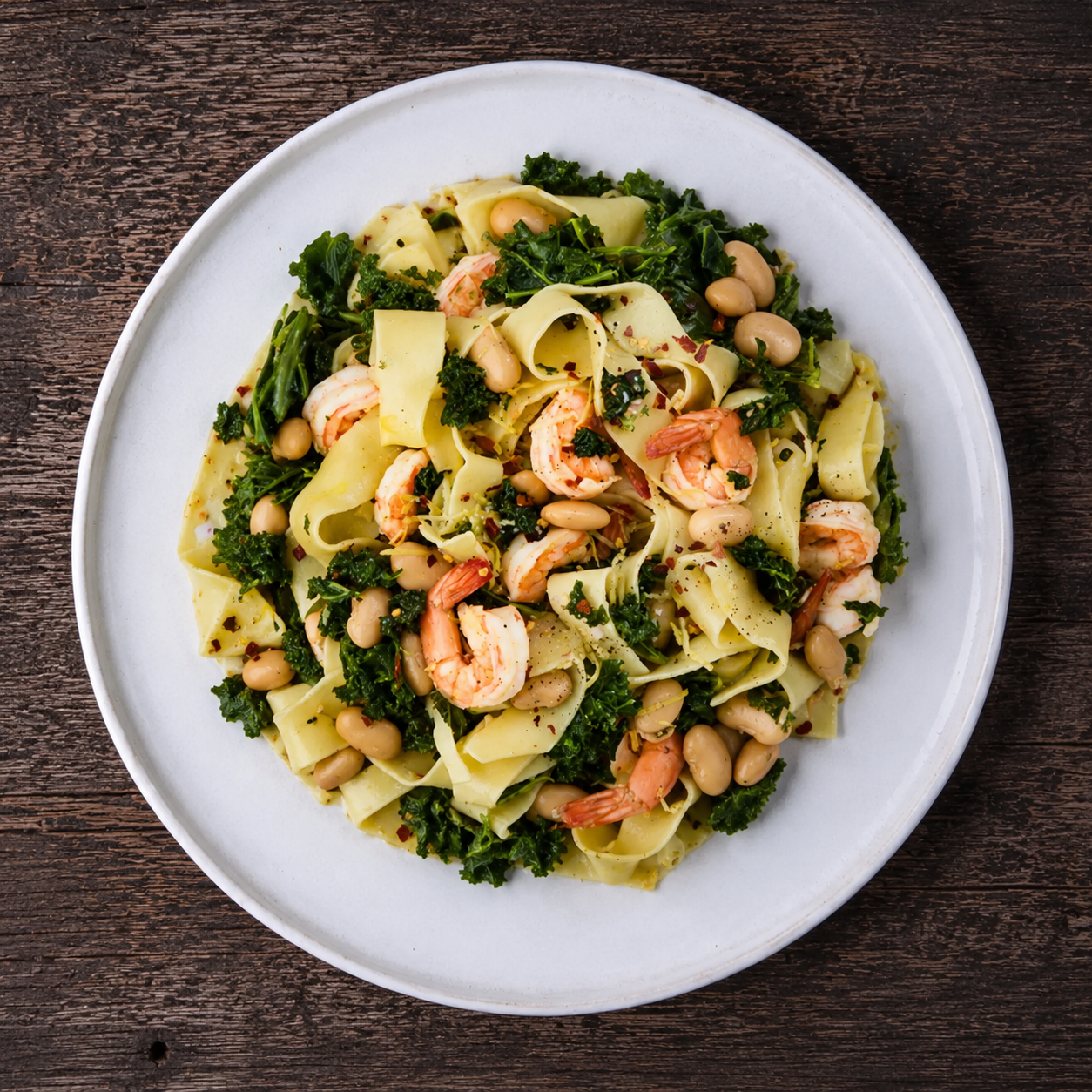 One pot med rejer