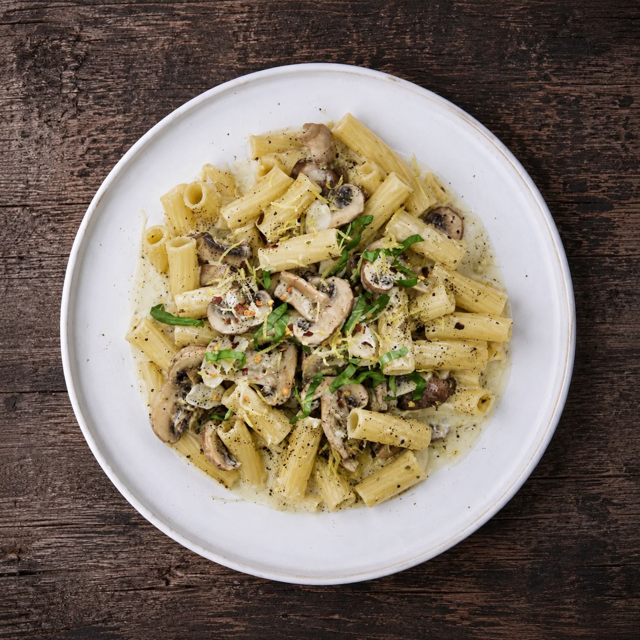 One pot pasta med pesto og