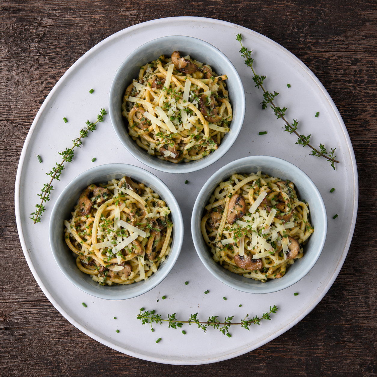 Spaghetti med portobellosvampe